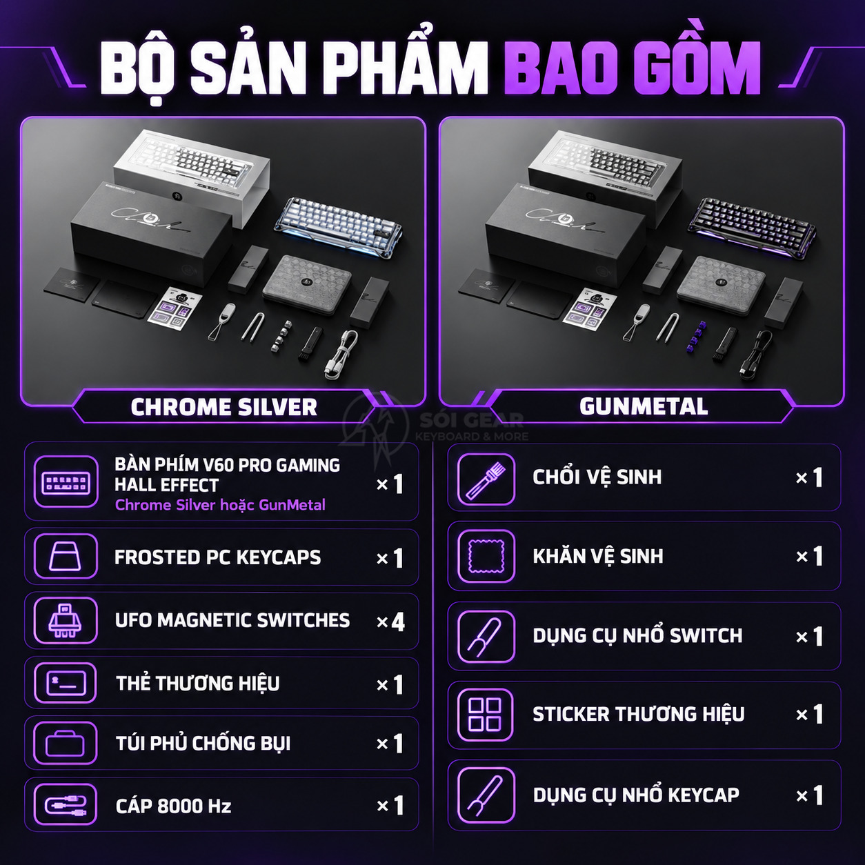 Bàn phím GravaStar Mercury V60 Pro HE - Deluxe Edition
