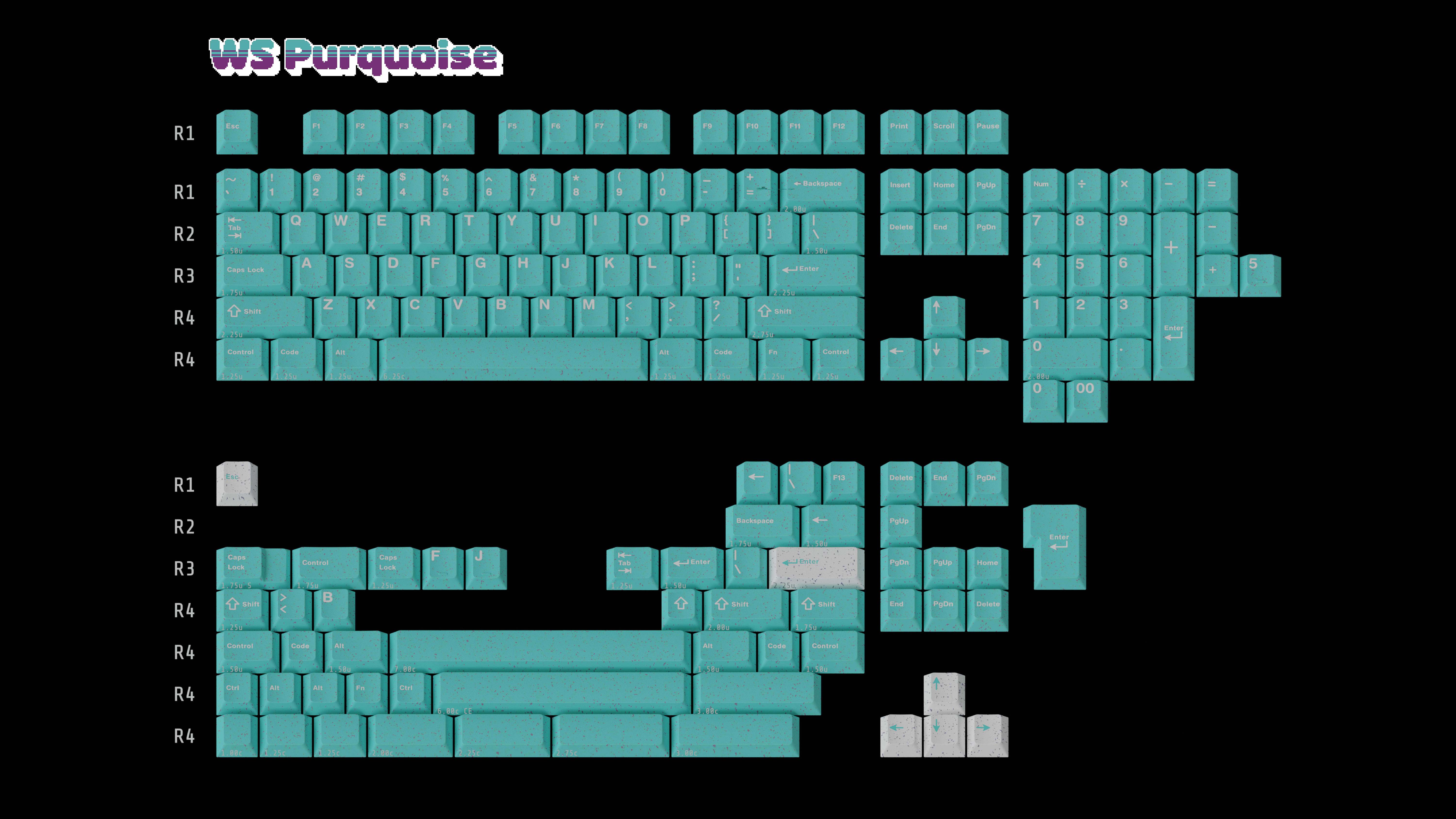 [In Stock] Keycap WS Purquoise