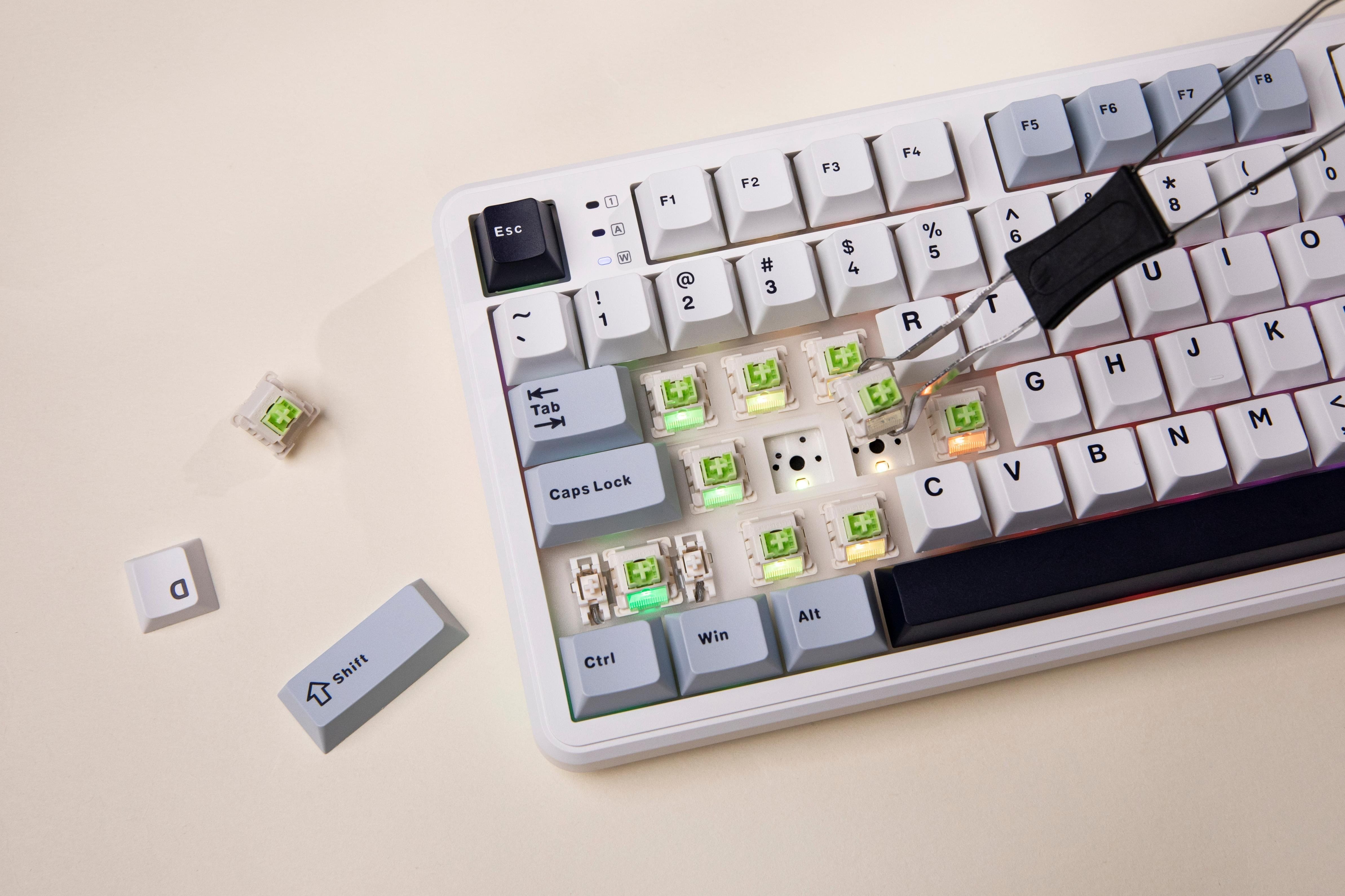 Alua F108 Pro Layout AULA F108 Pro - Bàn phím cơ không dây