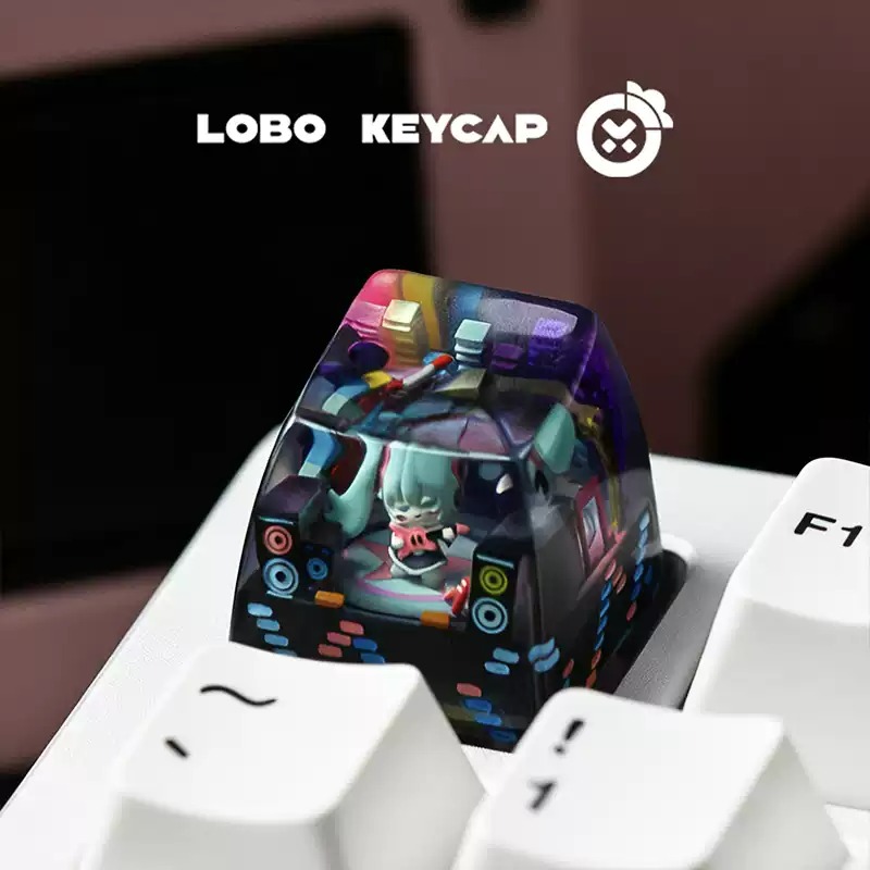 Keycap Artisan Lobo Hatsune Miku Cyber Twin