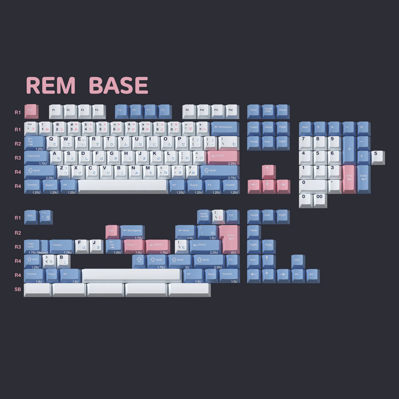 Keycap MW Rem Cherry PBT Dyesub