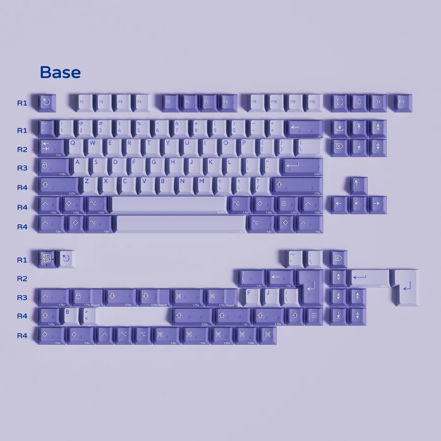 Keycap PBTfans Fairy R2 Cherry PBT Doubleshot