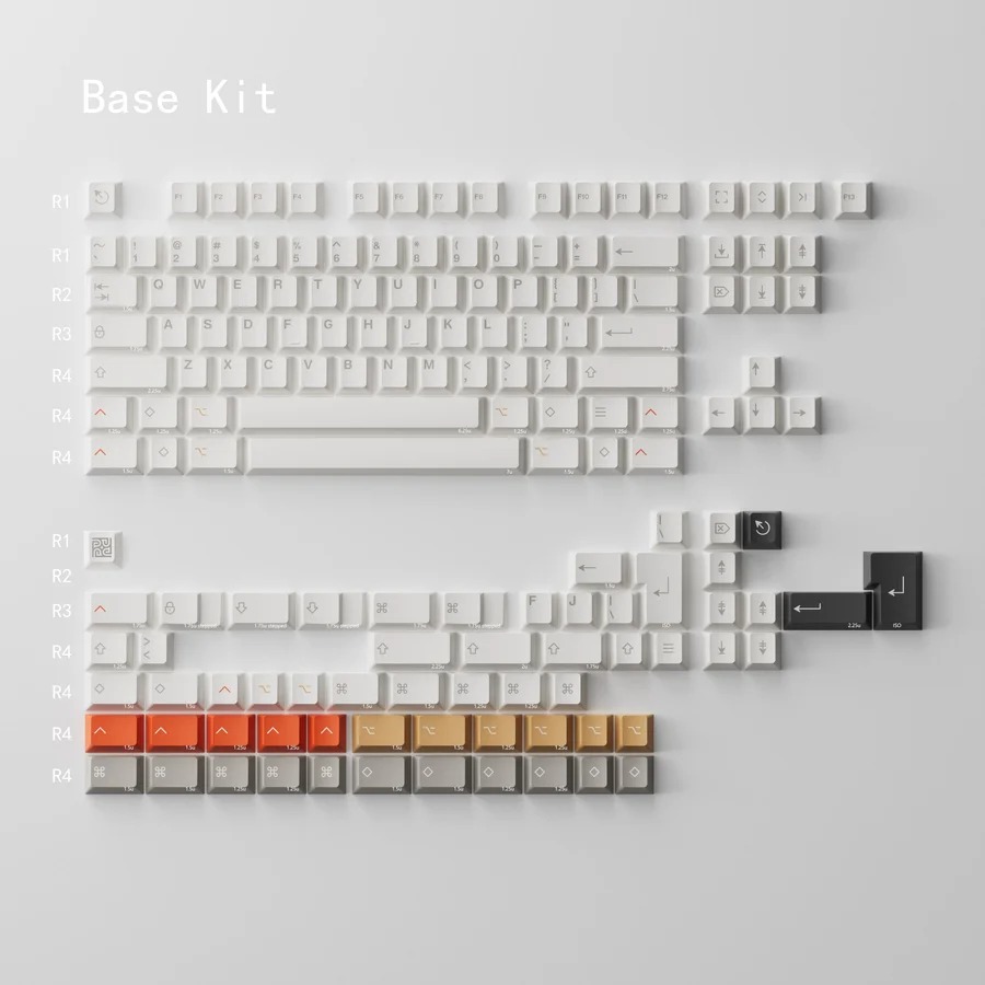 Keycap PBTfans Virtuoso Cherry PBT Dyesub
