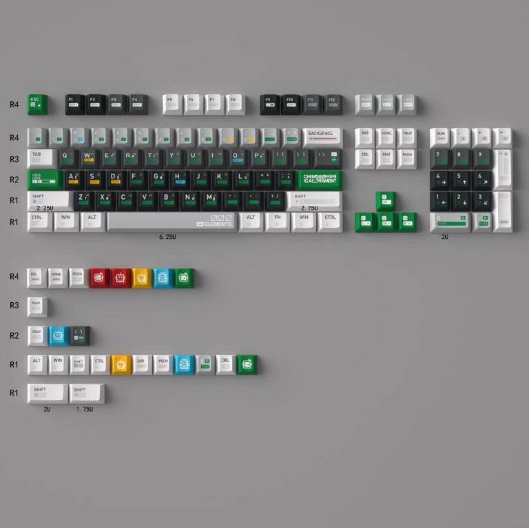 Keycap Mintcaps Cherry Chemical 003 PBT Dyesub