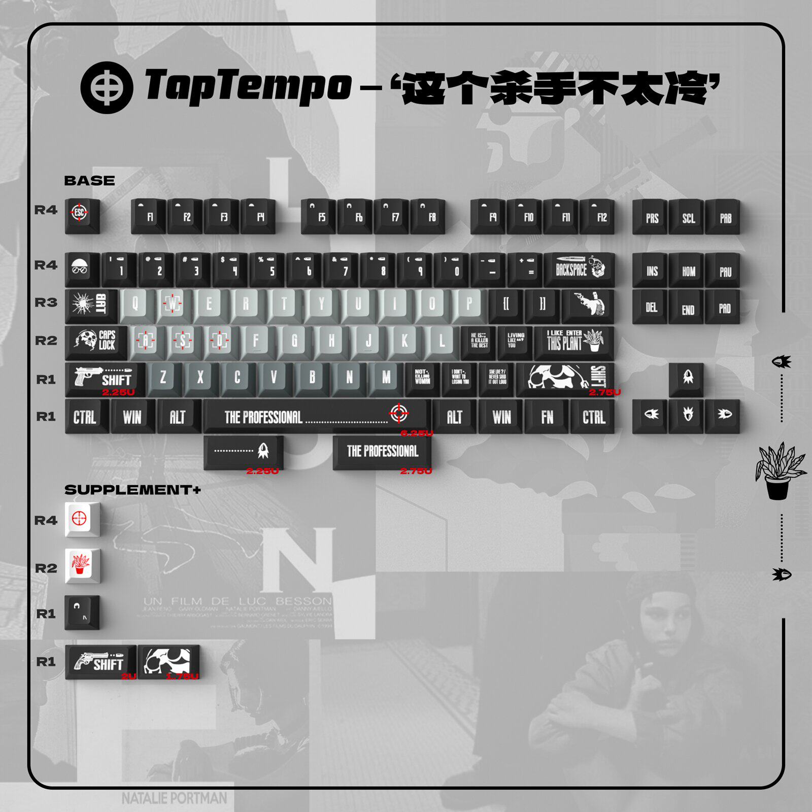 Keycap Cherry Taptempo The Professional PBT Dyesub