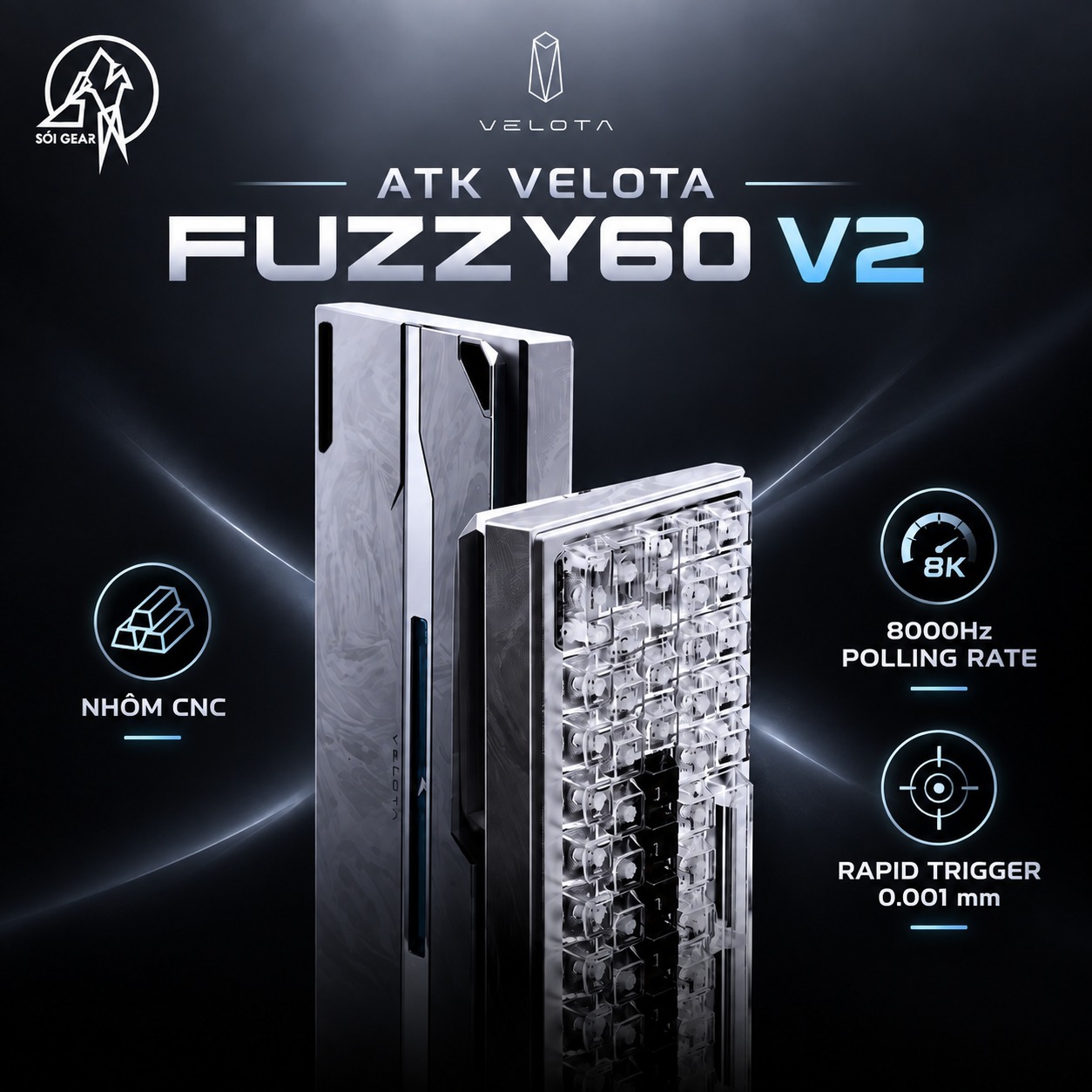 [In Stock] ATK x VELOTA FUZZY 60 V2 HE | FUZZY 63 V2 HE