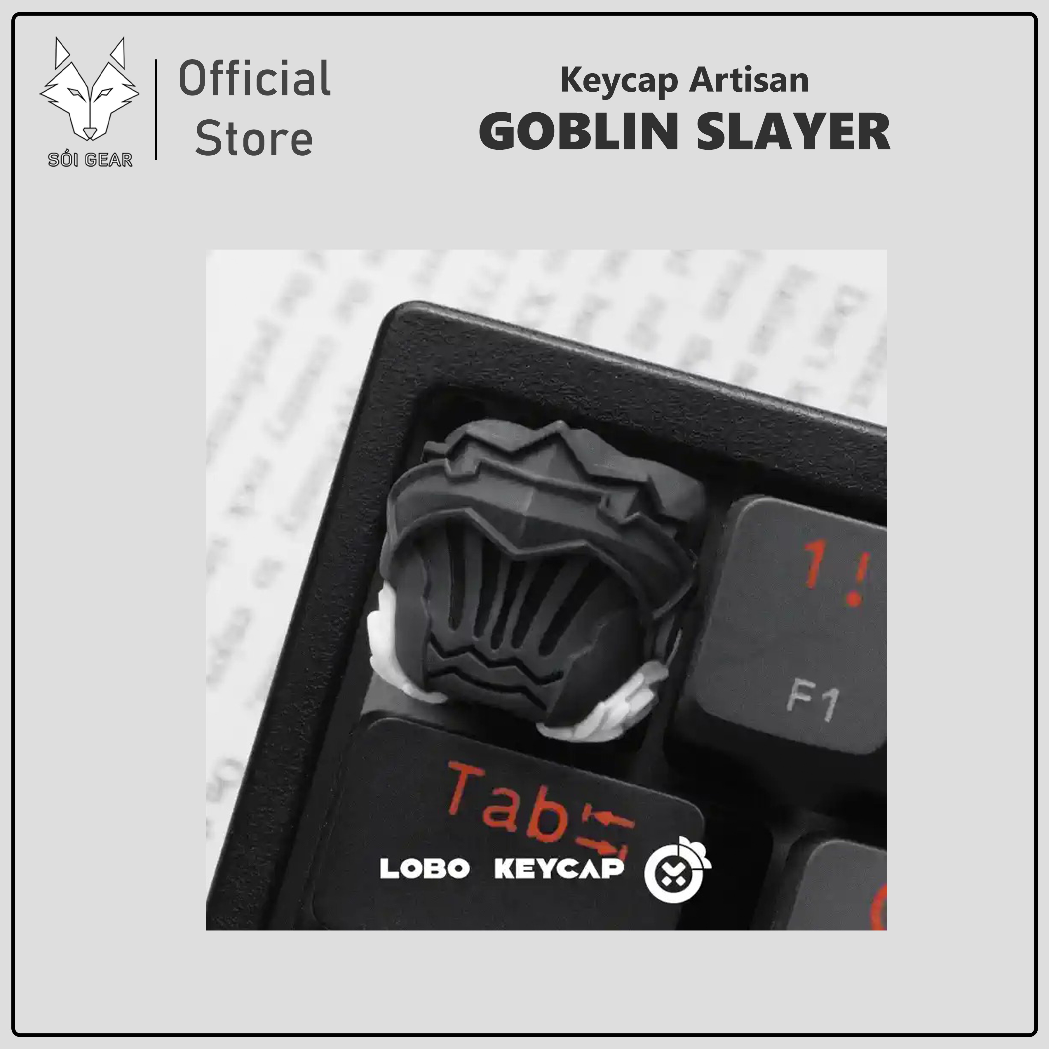 Keycap Artisan Lobo Goblin Slayer (Xuyên led)