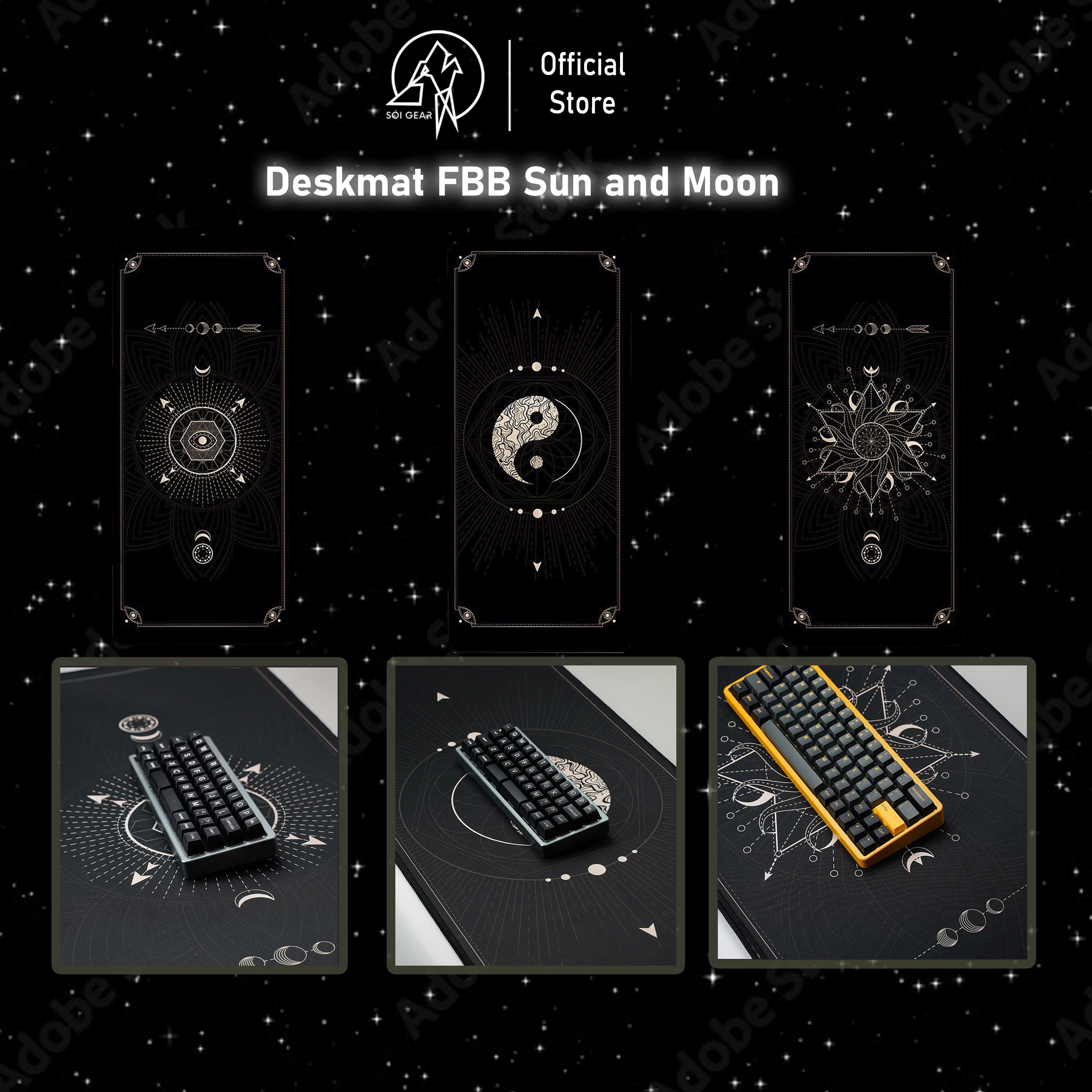 [In-stock] Deskmat FBB Sun and Moon