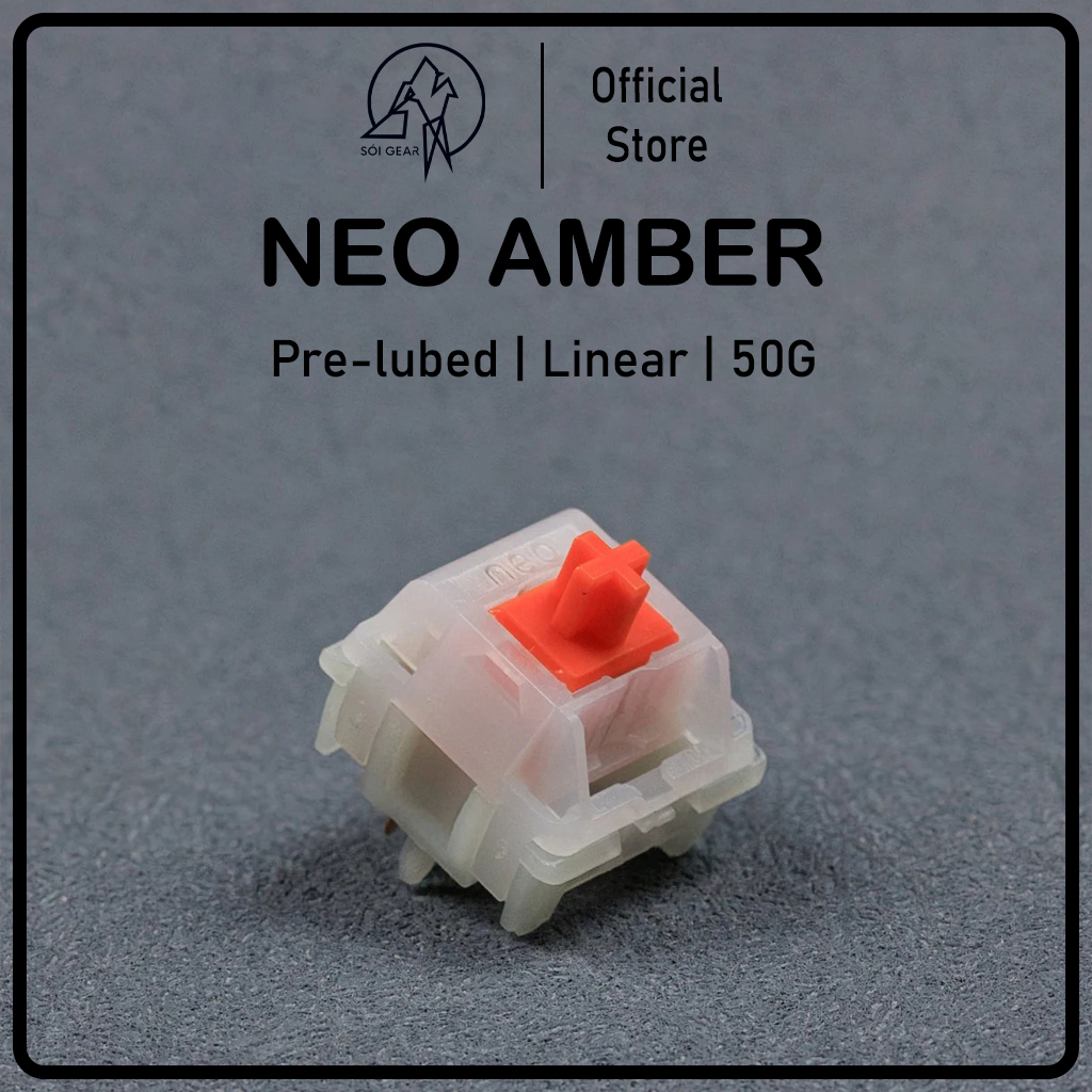 [In Stock] Neo Amber Linear Switches