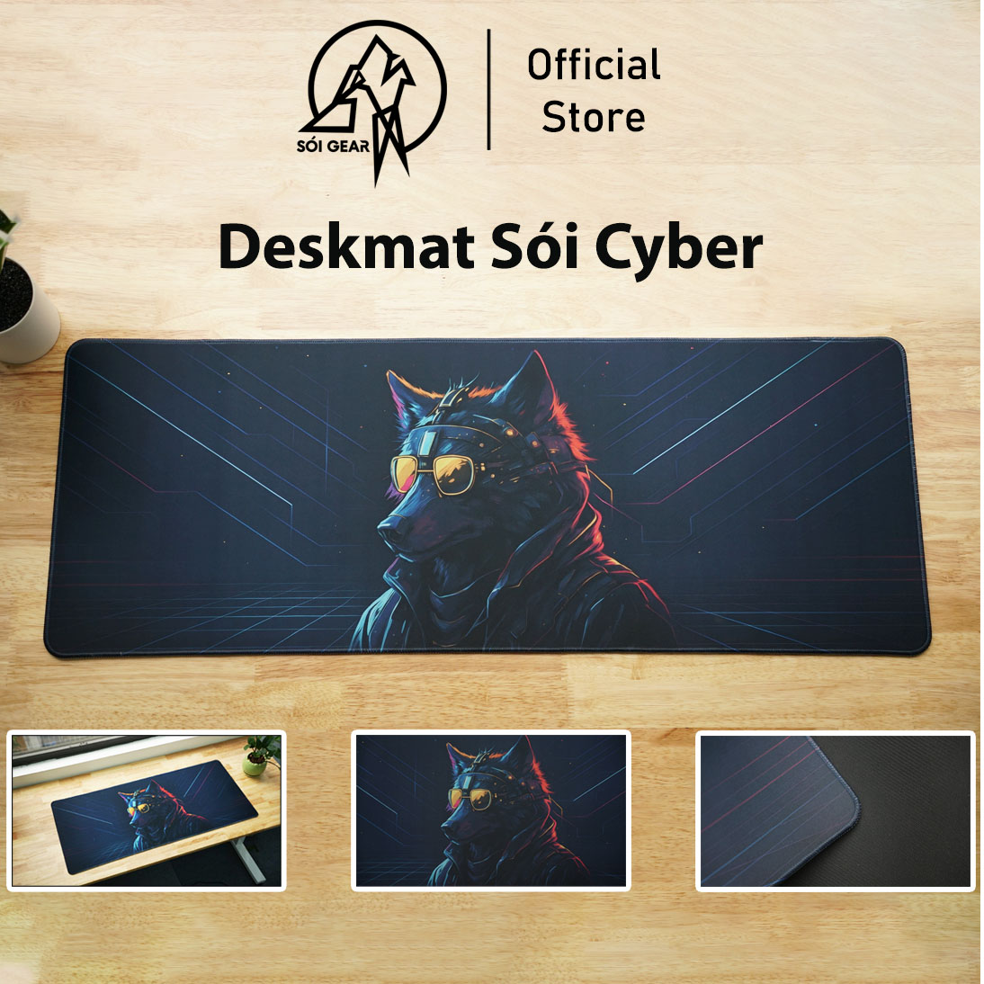 [In Stock] Deskmat Sói Cyber