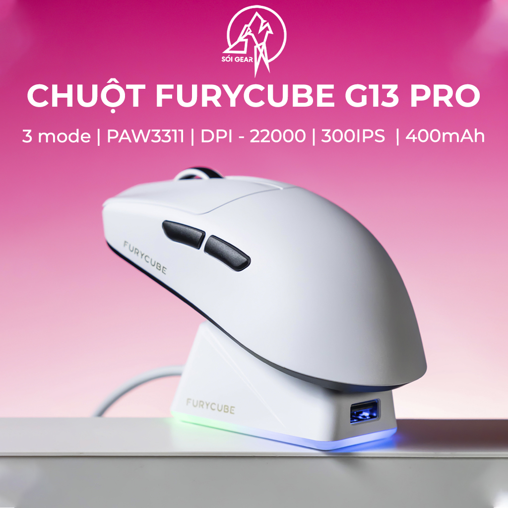[In Stock] Chuột gaming không dây FURYCUBE G13 PRO