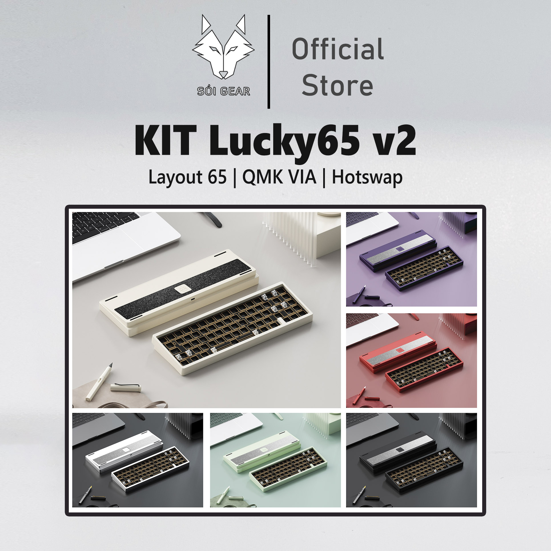Lucky65 V2 Keyboard Kit