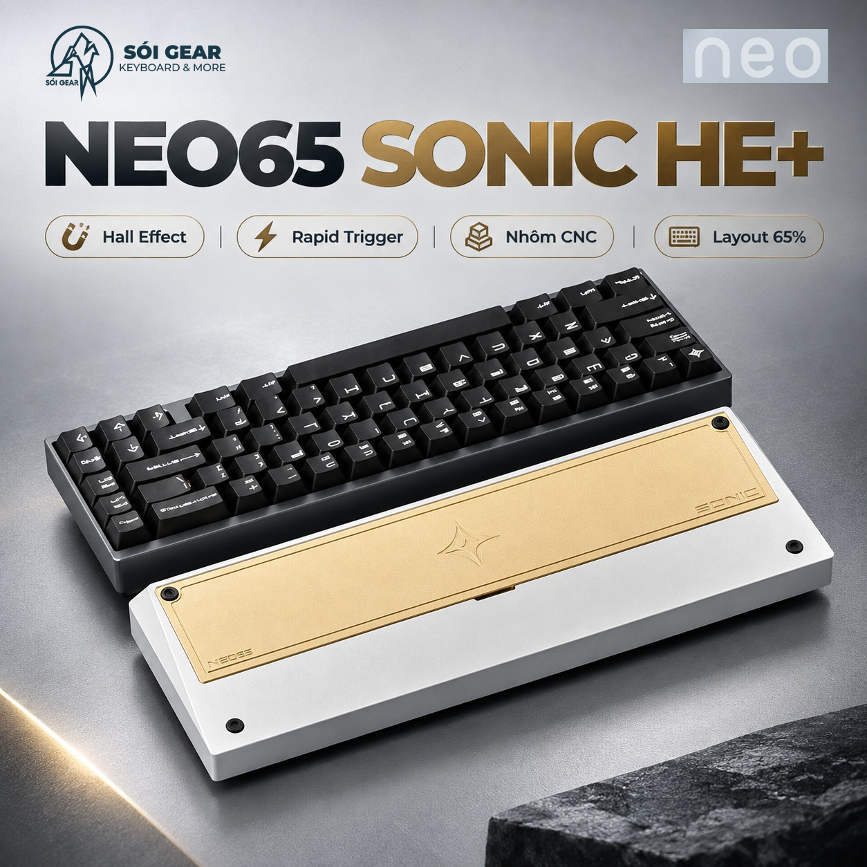 [In Stock] Bàn phím Neo65 Sonic He+