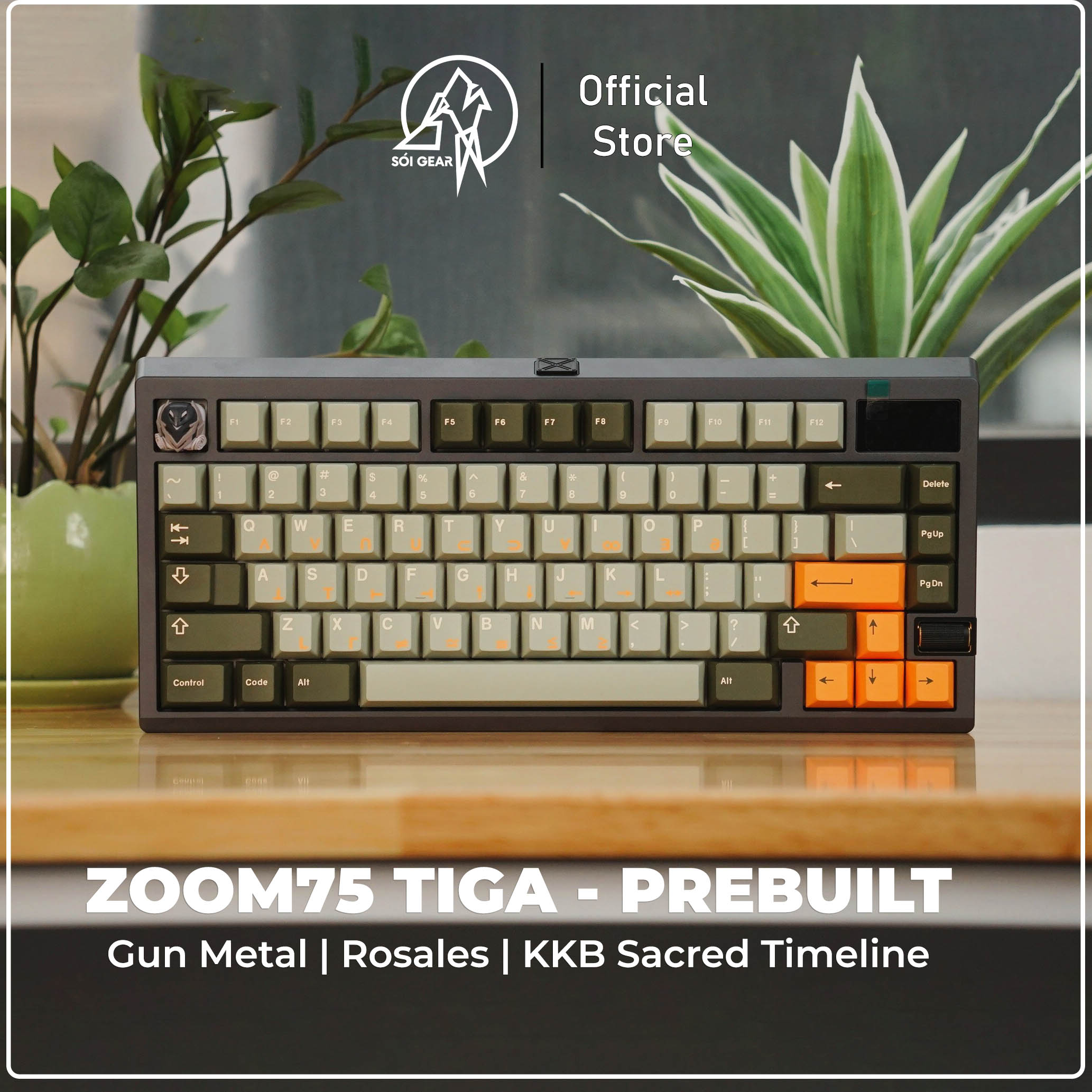 [Prebuilt by Sói] Zoom75 TIGA Gunmetal - Jade Rosales - KKB Sacred Timeline - Artisan VALORANT Vyse