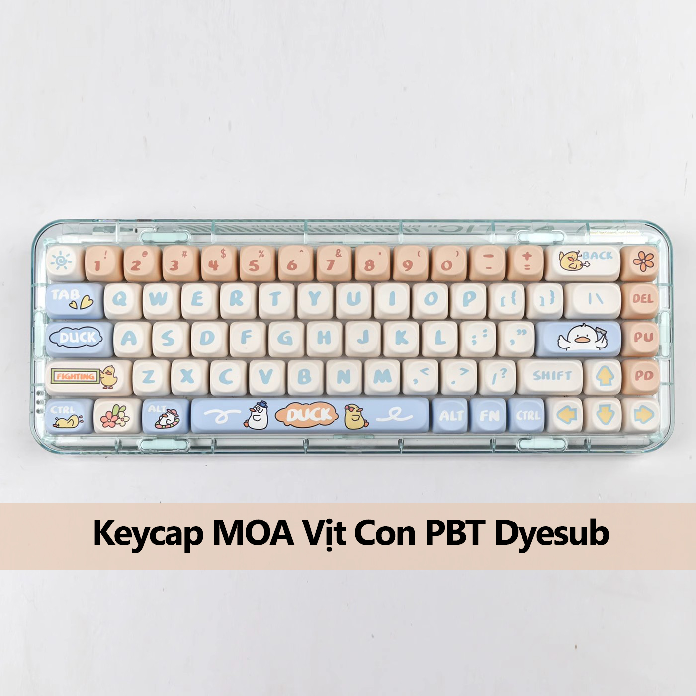 Keycap MOA Vịt Con PBT Dyesub