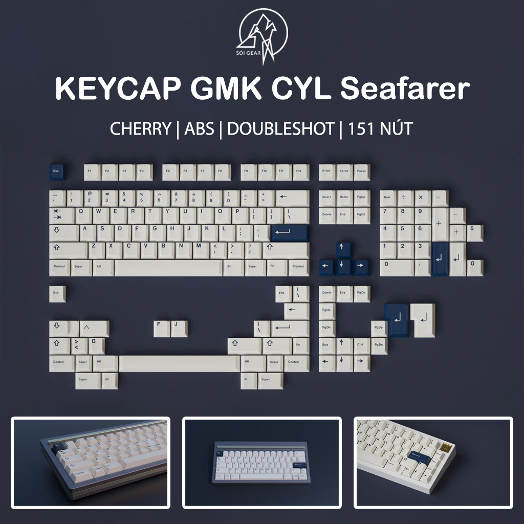 Keycap Cherry GMK CYL Seafarer ABS Doubleshot