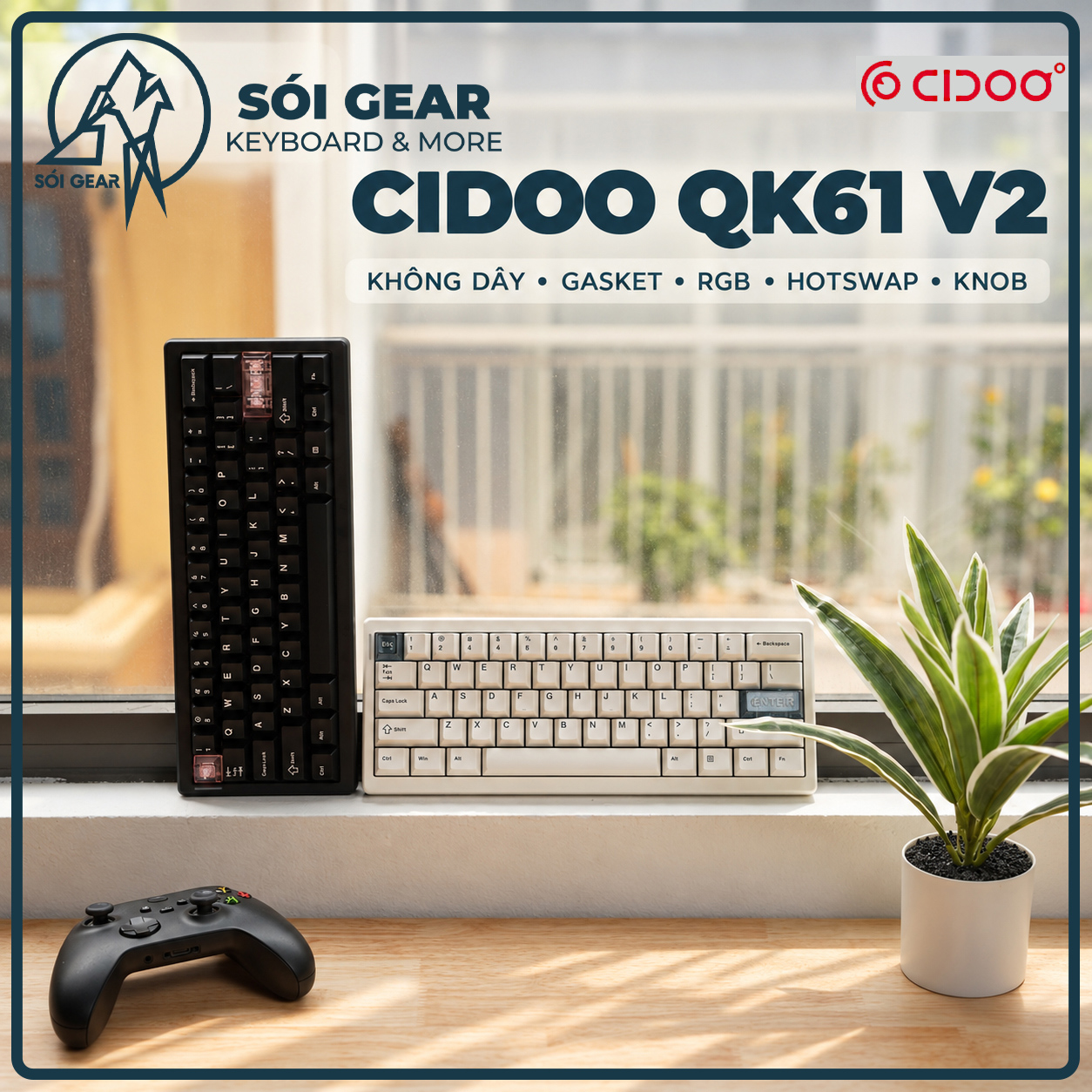 Bàn phím cơ CIDOO QK61 V2