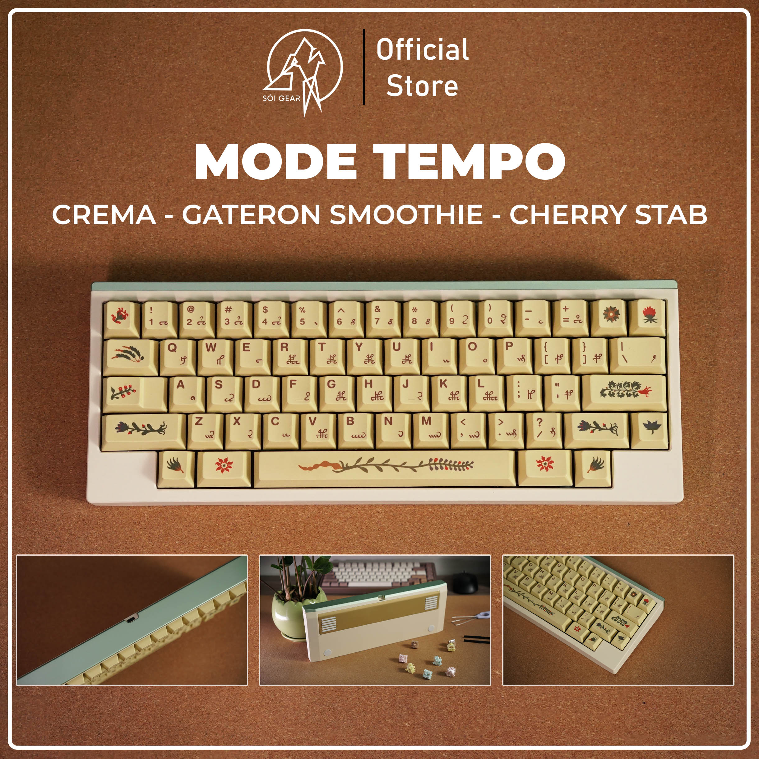 [Prebuilt by Sói] Mode Tempo Crema - Gateron Smoothie