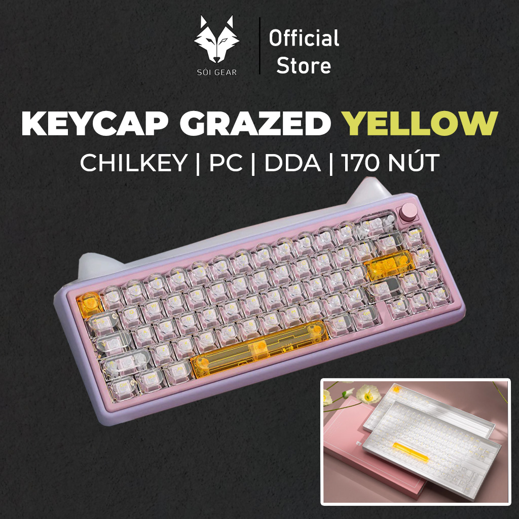 Keycap DDA Grazed Yellow Chilkey