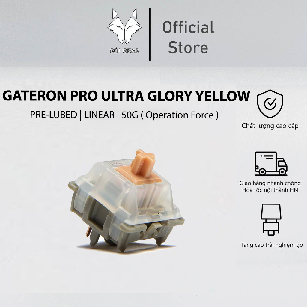 Switch Linear Gateron Pro Ultra Glory Yellow