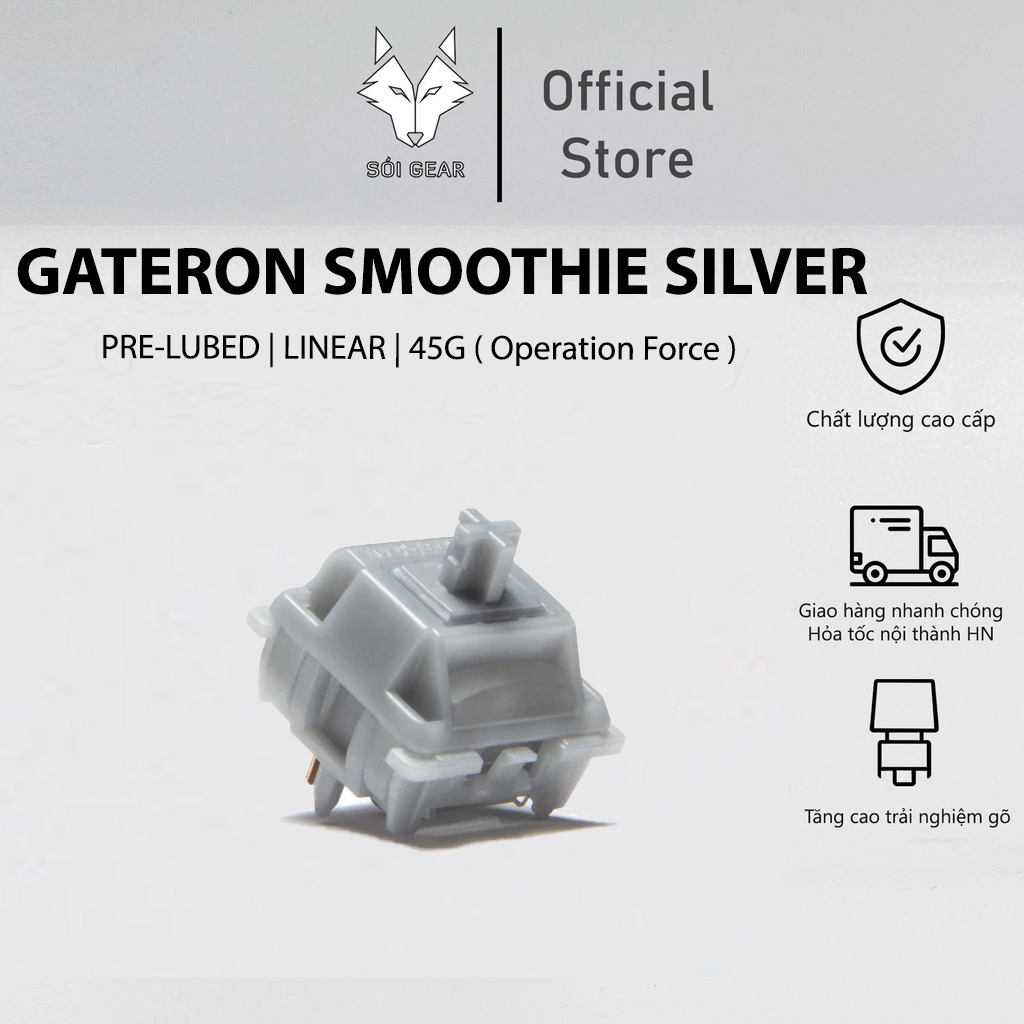 Switch Linear Gateron Smoothie Silver