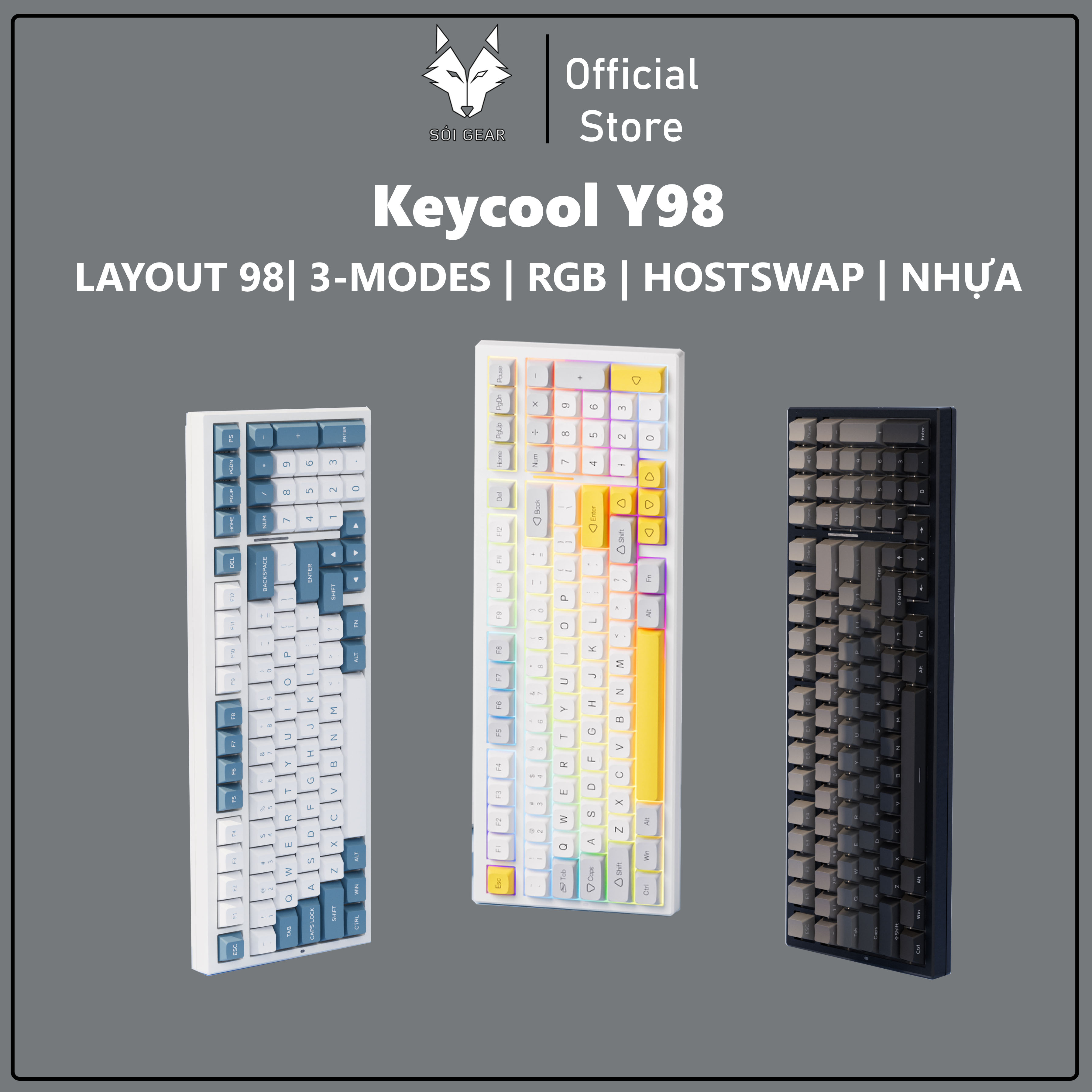 Bàn phím cơ Keycool Y98