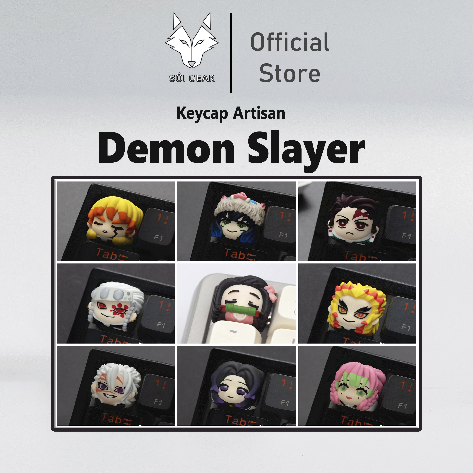 Keycap Artisan Lobo Demon Slayer