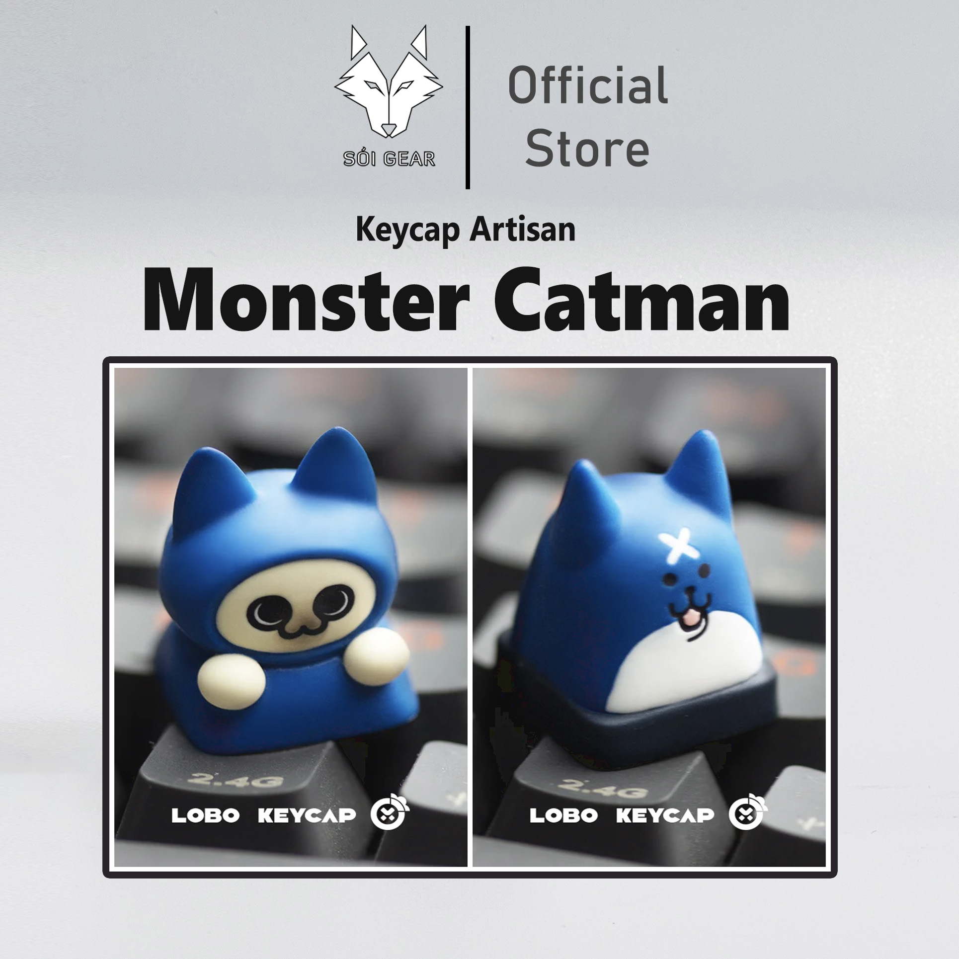 [In-stock] Keycap Artisan Lobo Monster Catman