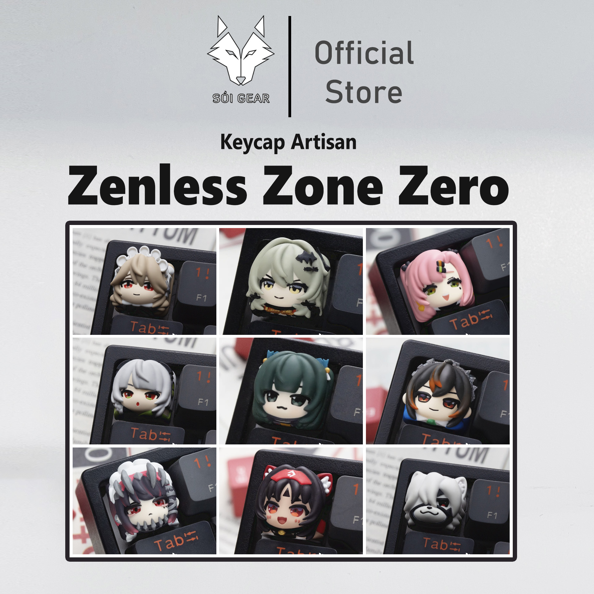 [In-stock] Keycap Lobo Artisan Zenless Zone Zero