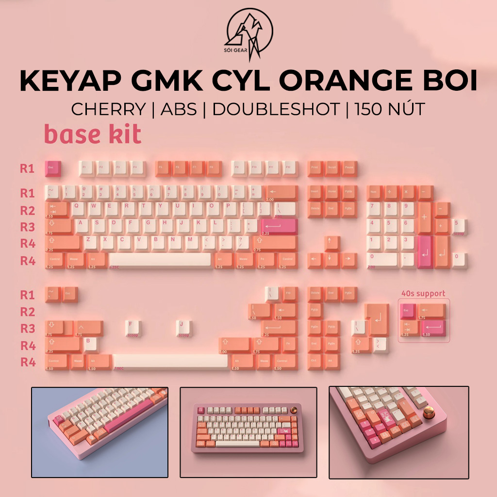 Keycap Cherry GMK CYL Orange Boi ABS Doubleshot