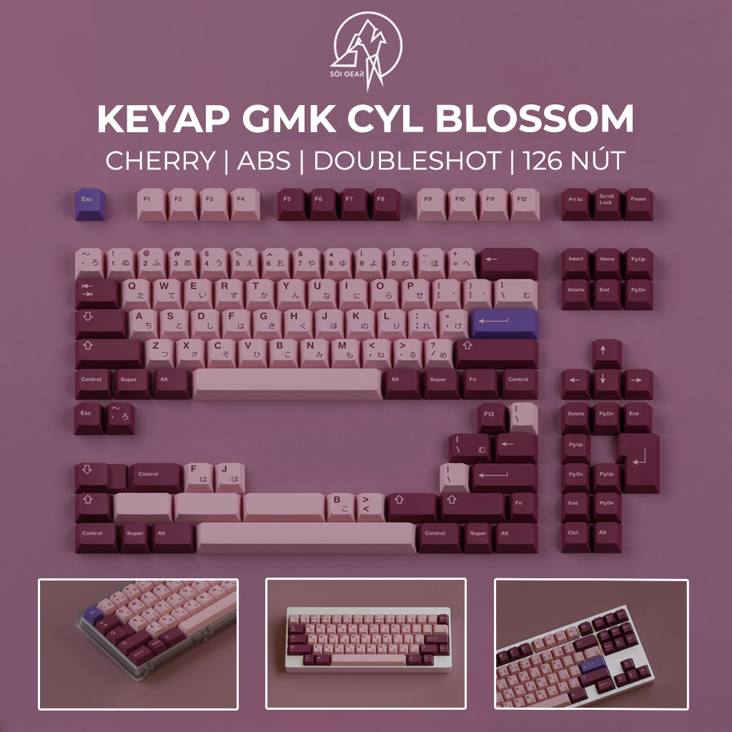 Keycap Cherry GMK CYL Blossom ABS Doubleshot