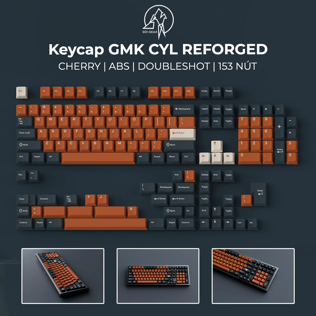 Keycap Cherry GMK CYL Reforged ABS Doubleshot