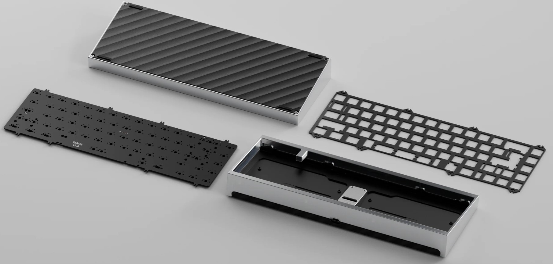 [GB] KIT bàn phím TOFU65 3.0 | BOT CASE