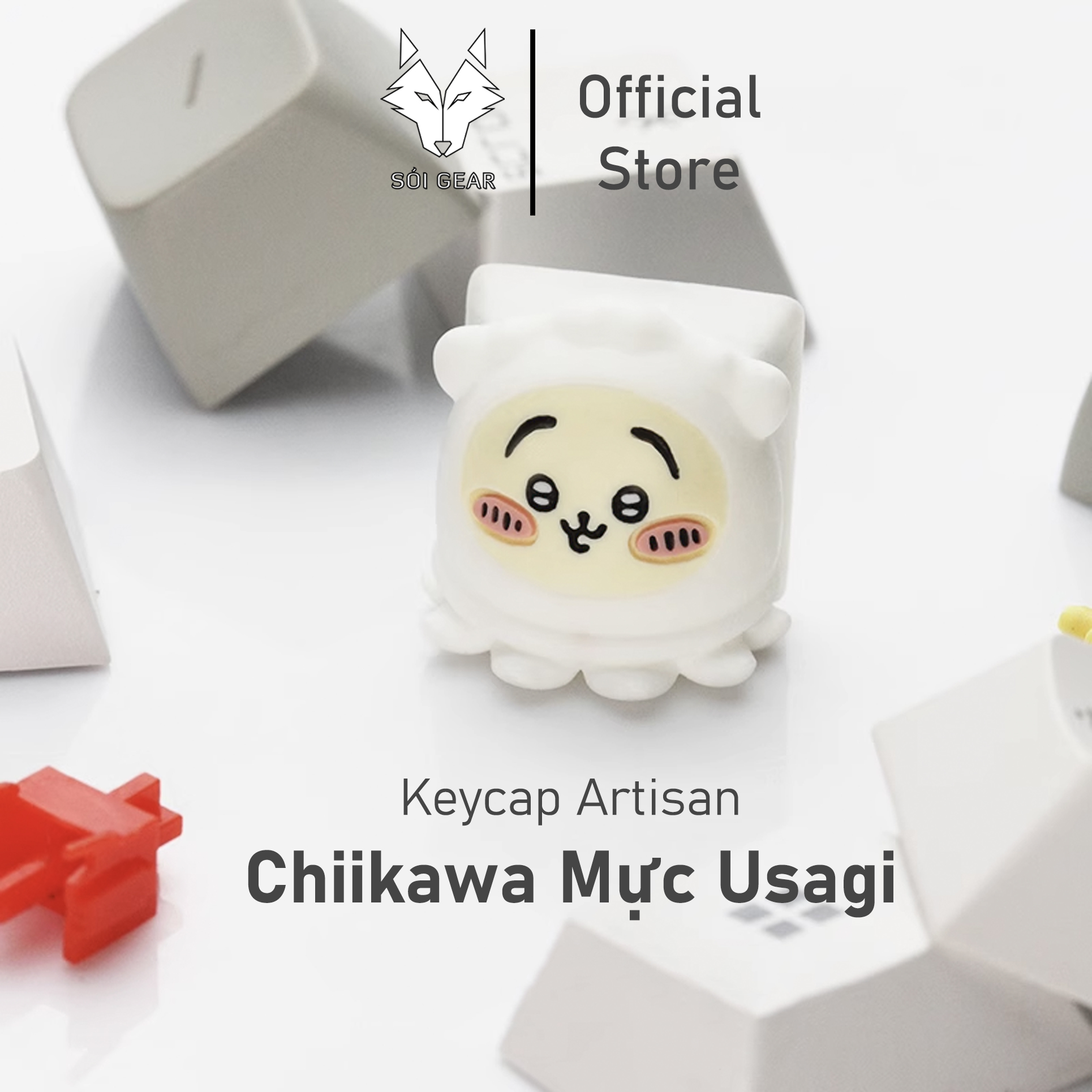 Keycap Lobo Artisan Chiikawa Mực Usagi