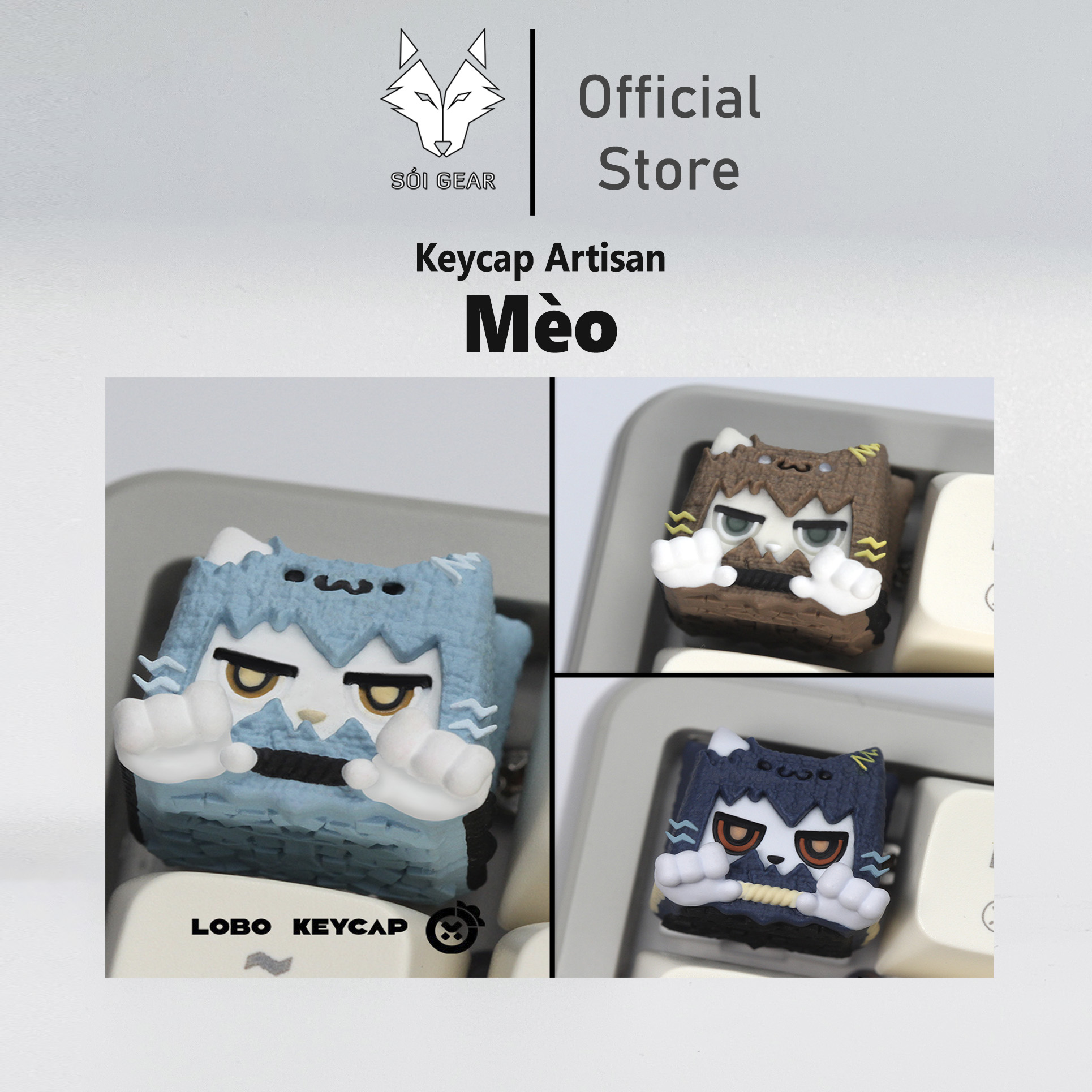 Keycap Lobo Artisan Mèo
