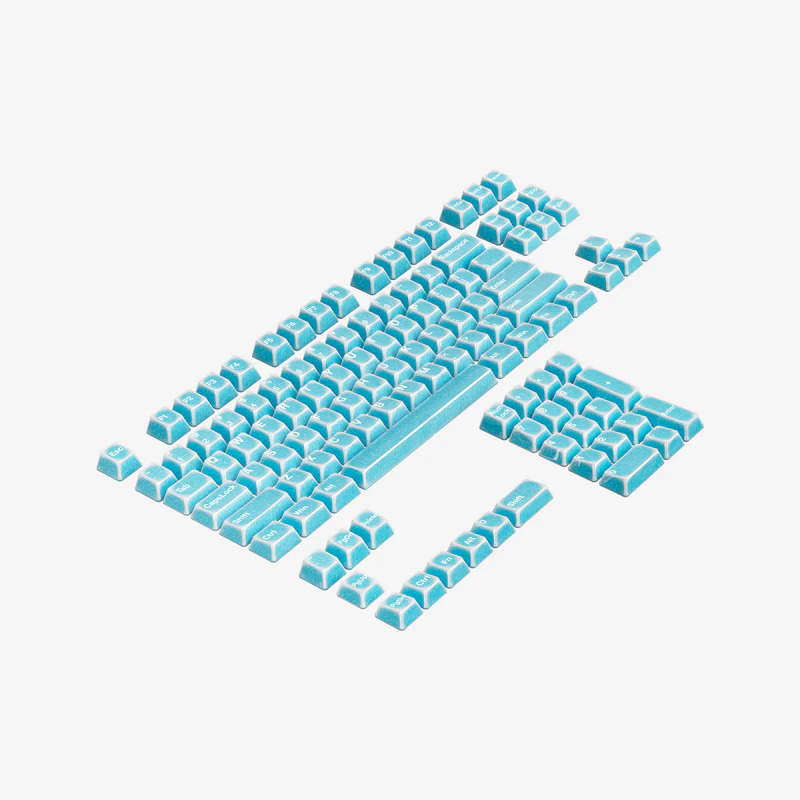 Keycap sứ Cerakey V2 - Blue Crazed - Full set