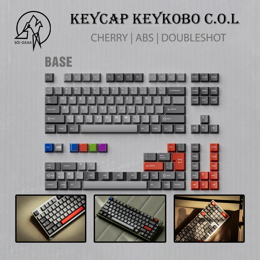 Keycap Cherry KeyKobo C.O.L ABS Doubleshot
