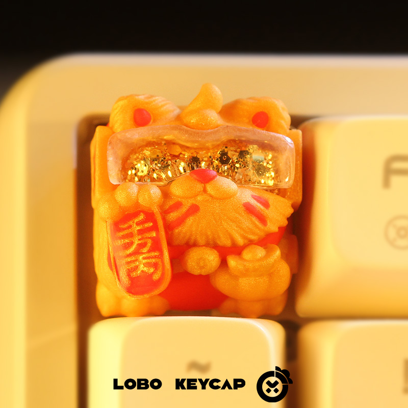 Keycap Lobo Artisan Lucky Cat