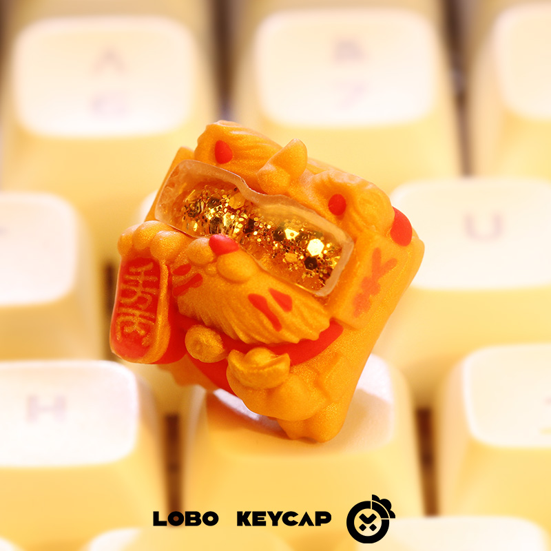 Keycap Lobo Artisan Lucky Cat