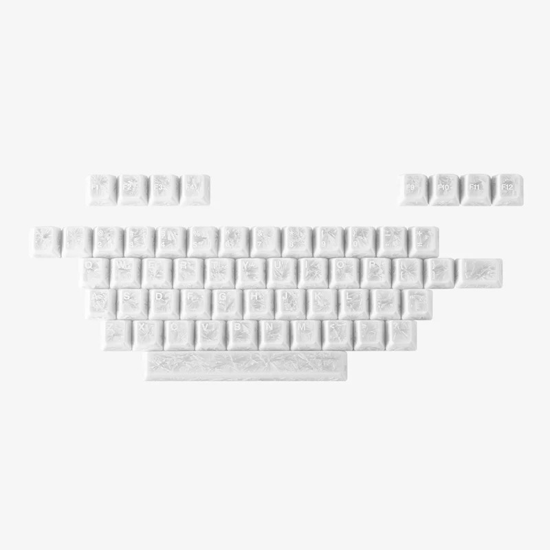Keycap Sứ Cerakey - White Ice Crystal