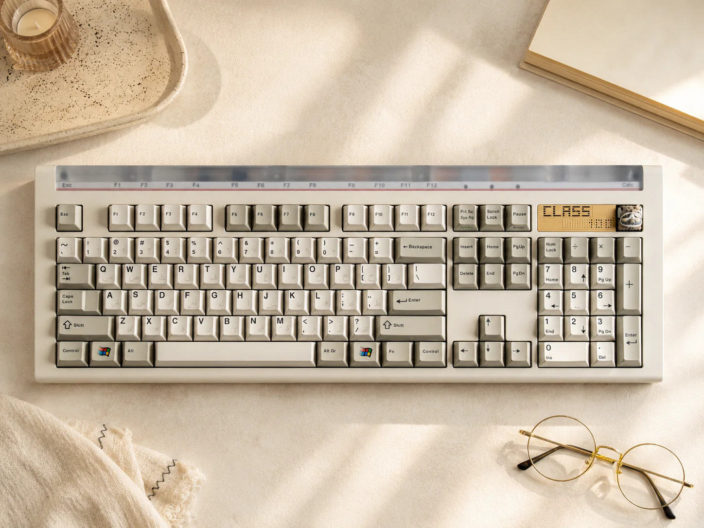 Keycap Keykobo Beige Cherry ABS Doubleshot