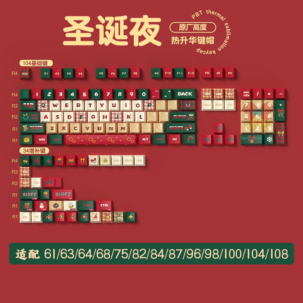 [In Stock] Keycap Christmas Eve