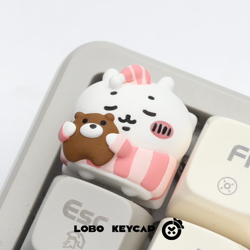 Keycap Lobo Artisan Chiikawa Pijama