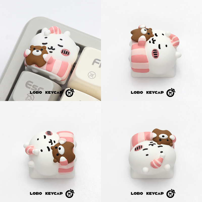 Keycap Lobo Artisan Chiikawa Pijama