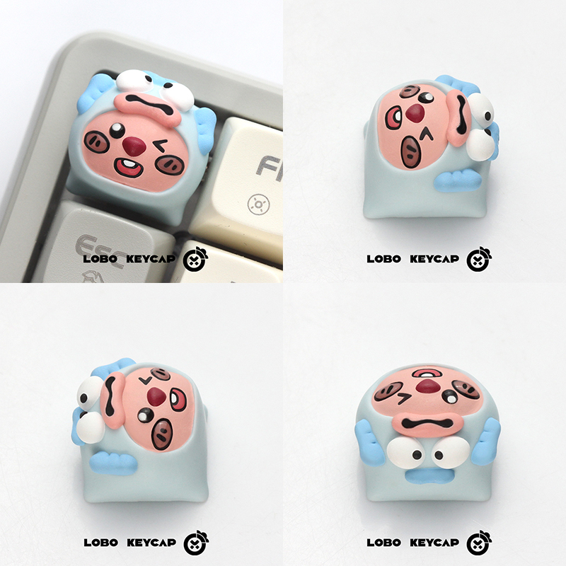 Keycap Lobo Artisan Loopy Đội mũ