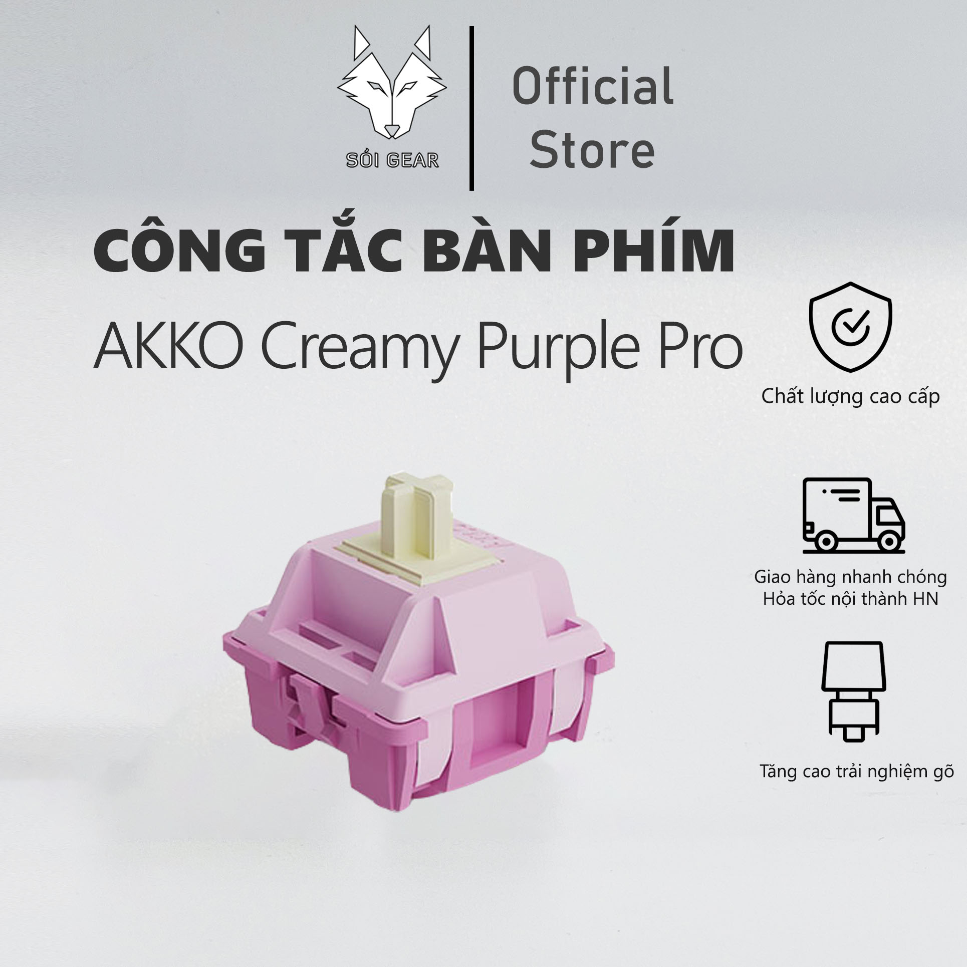 Switch Tactile Akko Creamy Purple Pro