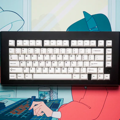 Keycap Cherry KeyKobo BOW TEXT KKB ABS Doubleshot