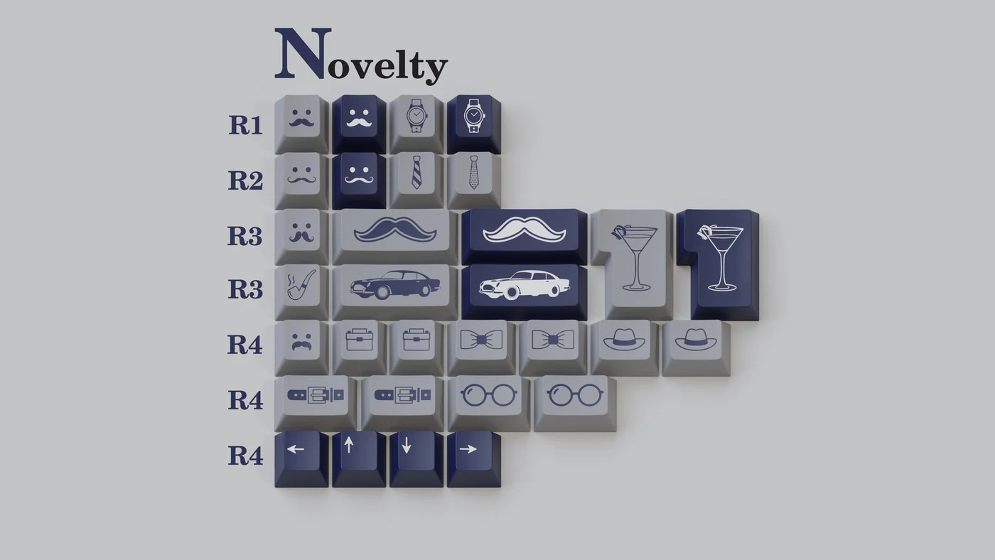 Keycap MW Cultured Gentleman Cherry PBT Dyesub