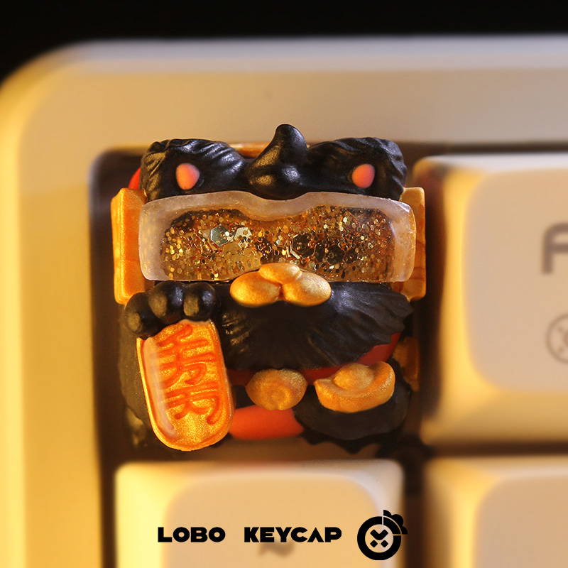 Keycap Lobo Artisan Lucky Cat