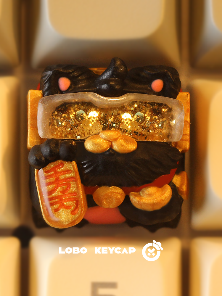 Keycap Lobo Artisan Lucky Cat